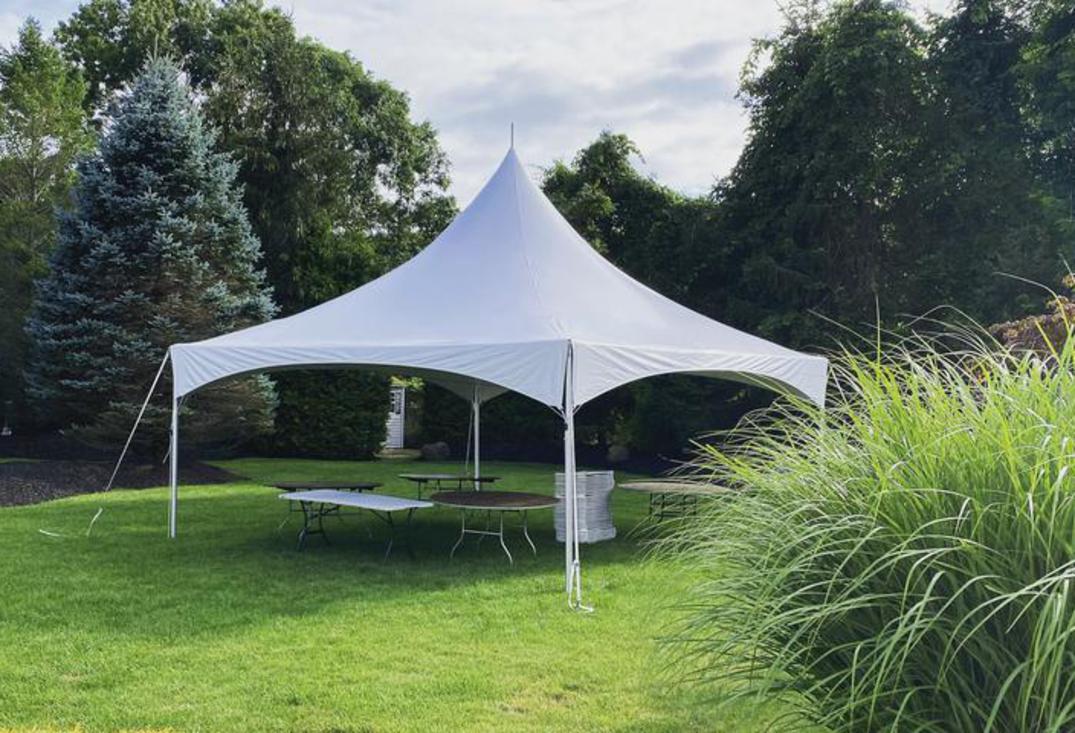 20x20 High Peak Party Tent Rentals in Massachusetts