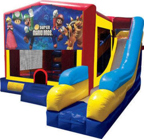 Super Mario Bounce House Waterslide Rentals in Massachusetts