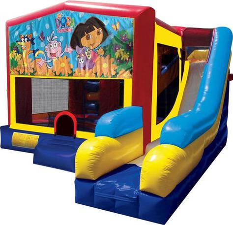 Dora Bounce House Water Slide Rental in Massachusetts