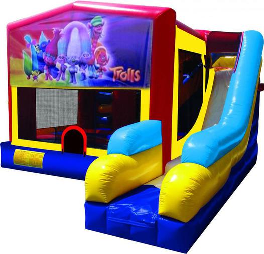 Trolls Bounce House Water Slide Rentals in Massachusetts